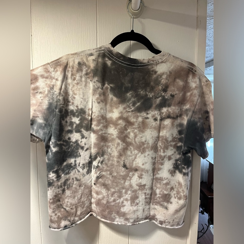 ANTISTAR grey and white tie dyed shirt